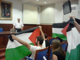 Acción de boicot contra la presencia de instituciones criminales israelíes en la universidad de ZaragozaAcción de boicot contra la presencia de instituciones criminales israelíes en la universidad de ZaragozaAcción de boicot contra la presencia de instituciones criminales israelíes en la universidad de Zaragoza