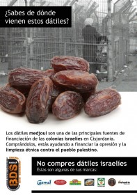 Los dátiles del apartheid: boicot a los dátiles israelíes
