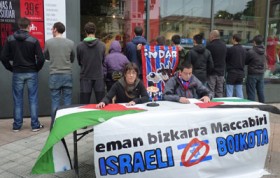 Indar Baskonia y Euskal Herria-Palestina Sarea llaman a dar la espalda al MaccabiIndar Baskonia y Euskal Herria-Palestina Sarea llaman a dar la espalda al MaccabiIndar Baskonia y Euskal Herria-Palestina Sarea llaman a dar la espalda al Maccabi