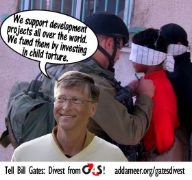Pide a Bill Gates que retire su capital de G4S, por los y las presas políticas palestinas