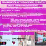 Programación de actividades World Pride 2017: Aunque el Apartheid israelí se vista de rosa…