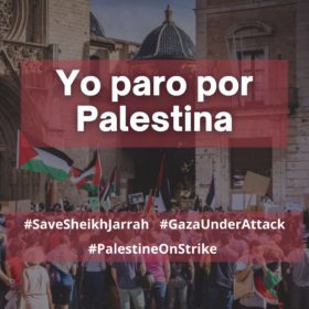 Apoyamos la huelga general en Palestina el 18 de Mayo
