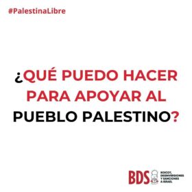 ¿Qué puedo hacer yo para apoyar al pueblo palestino?
