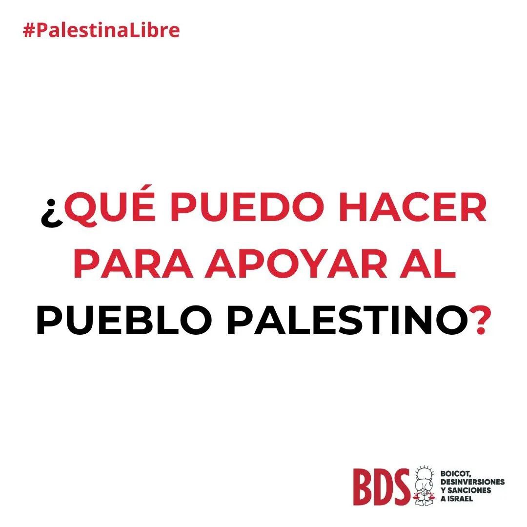 ¿Qué puedo hacer yo para apoyar al pueblo palestino?