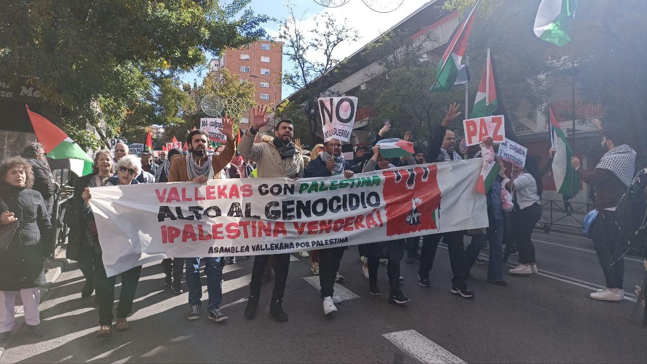 Vallekas grita ¡Alto al genocidio Palestina Libre!