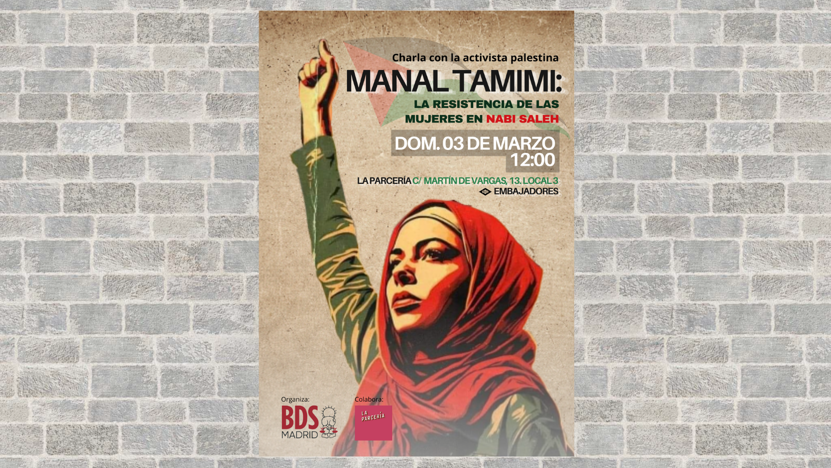 Charla en Madrid con Manal Tamimi