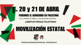 4º Día de Movilización Estatal contra genocidio en Palestina