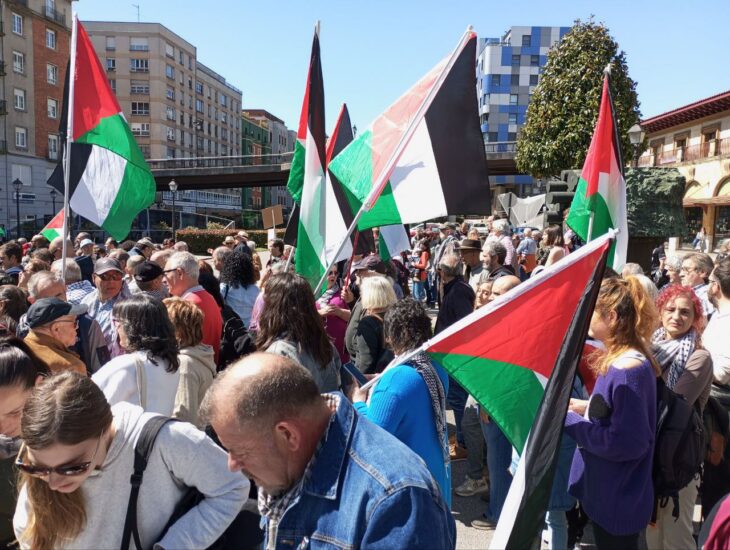 Manifestación por Palestina en Oviedo
