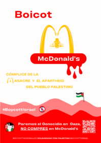 Campaña de boicot a McDonald’s por complicidad con el régimen sionista