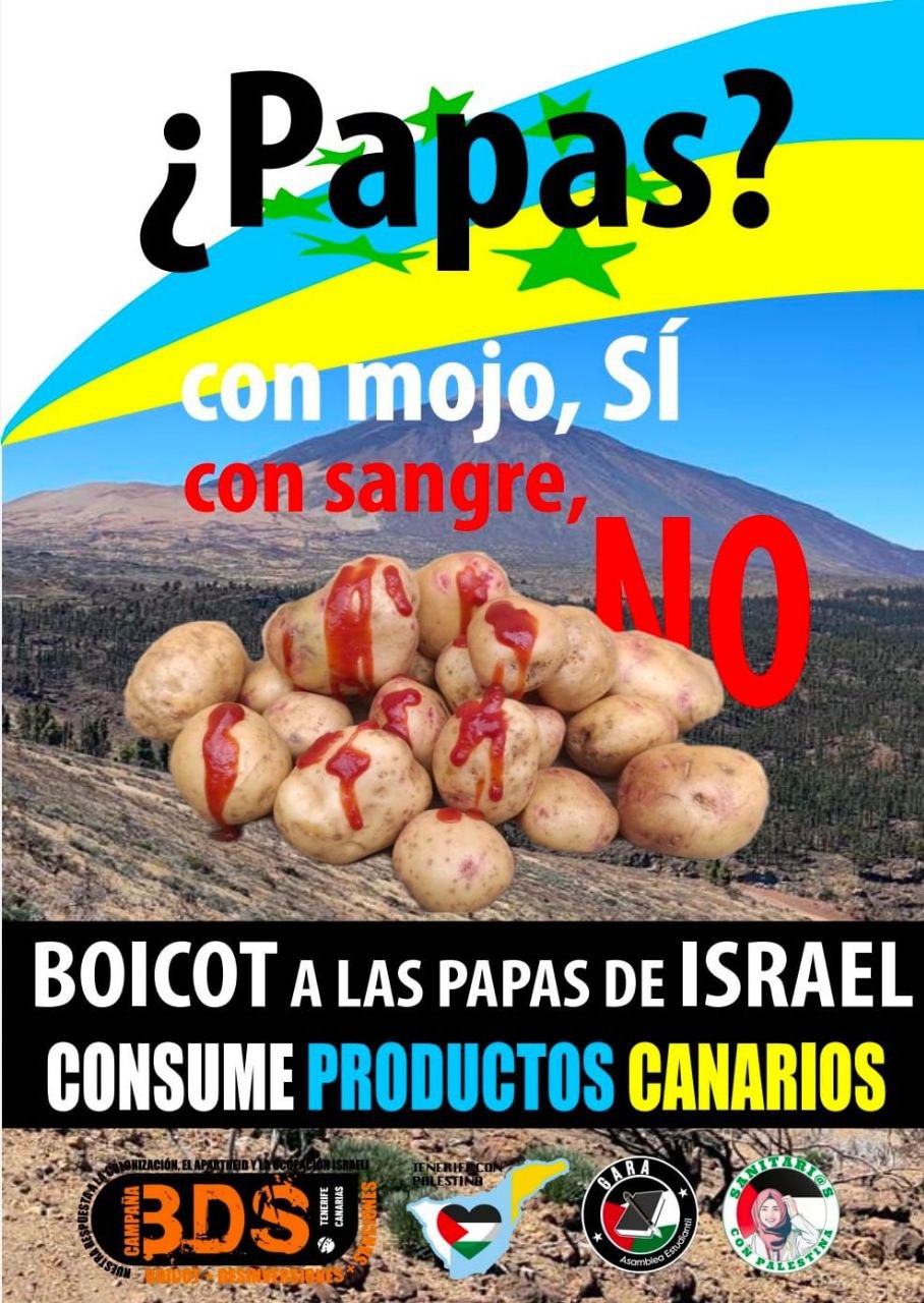 Campaña en toda Canarias contra la importación de papas israelíes